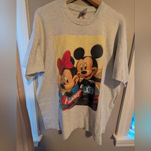 Vintage 90's Disney 'Mickey & Minnie' Portrait T-Shirt